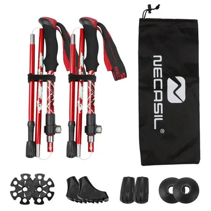 Skanto | Folding Trekking Poles with EVA Grip & Rubber Tip