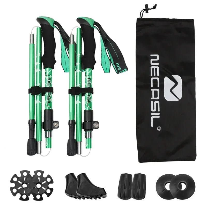 Skanto | Folding Trekking Poles with EVA Grip & Rubber Tip