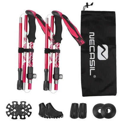 Skanto | Folding Trekking Poles with EVA Grip & Rubber Tip