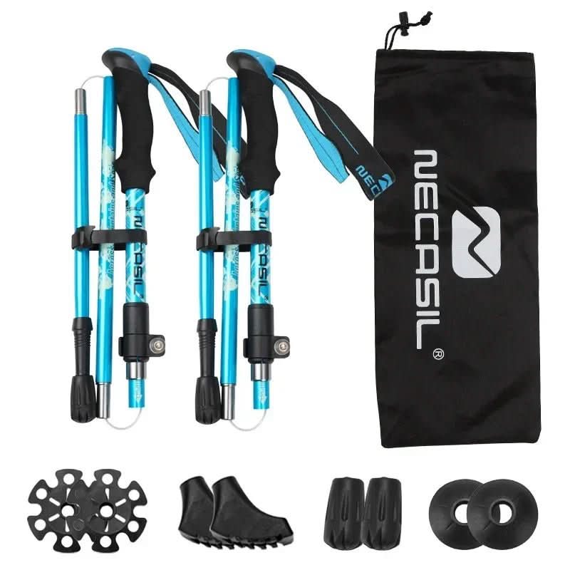Skanto | Folding Trekking Poles with EVA Grip & Rubber Tip
