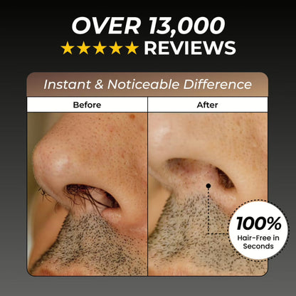 BowLift | Onyx Edge - Best Nose Hair Cutters for Men | USB-C Rechargeable, Painless & Quiet with a Waterproof Head for Travel & Daily Grooming