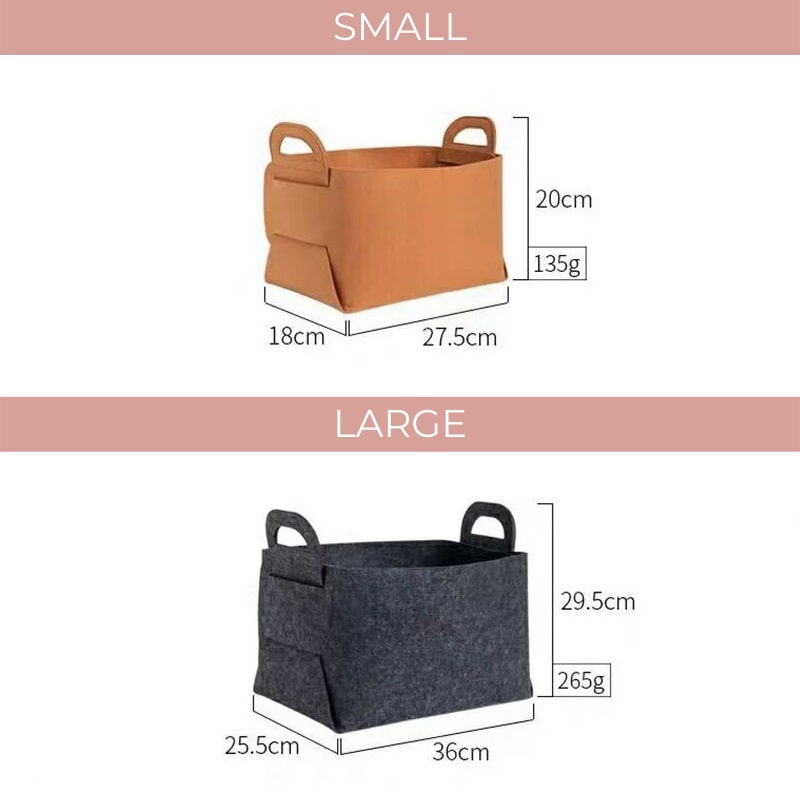 Brehn | New York Felt Storage Baskets