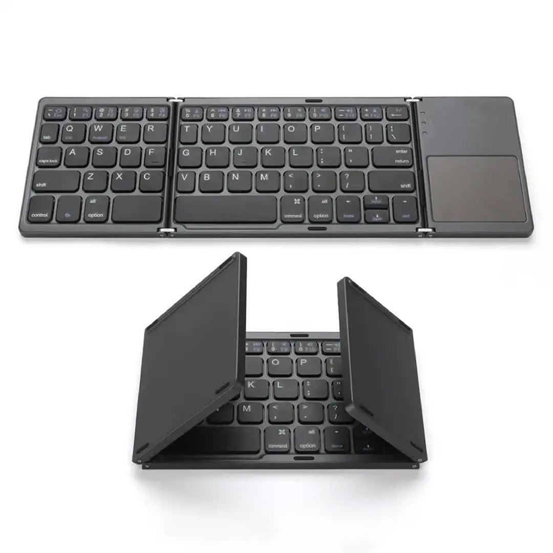 Skanto | Foldable Bluetooth Keyboard | Built-in Touchpad | Black