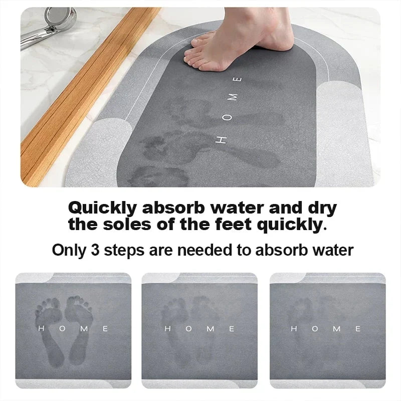 Instant Water Absorbent Floor Mat Bowlift