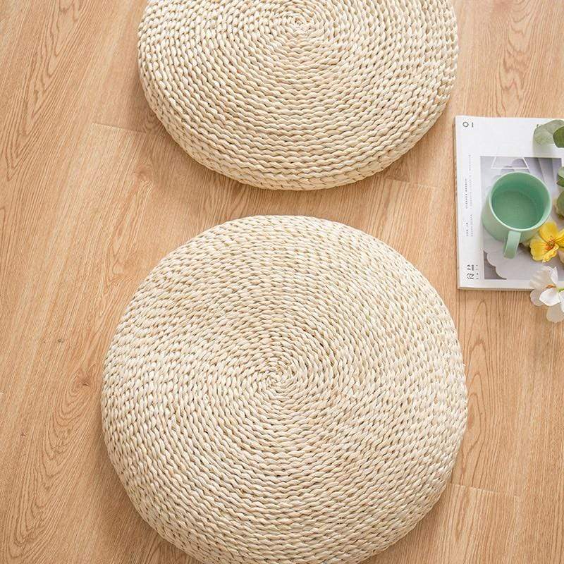 Natural Tatami Straw Floor Cushion Skanto