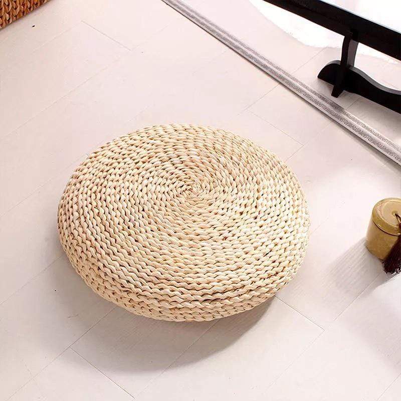 Natural Tatami Straw Floor Cushion Skanto