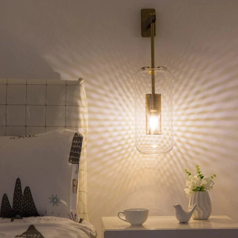 Neith Glass Wall Lamp Bowlift