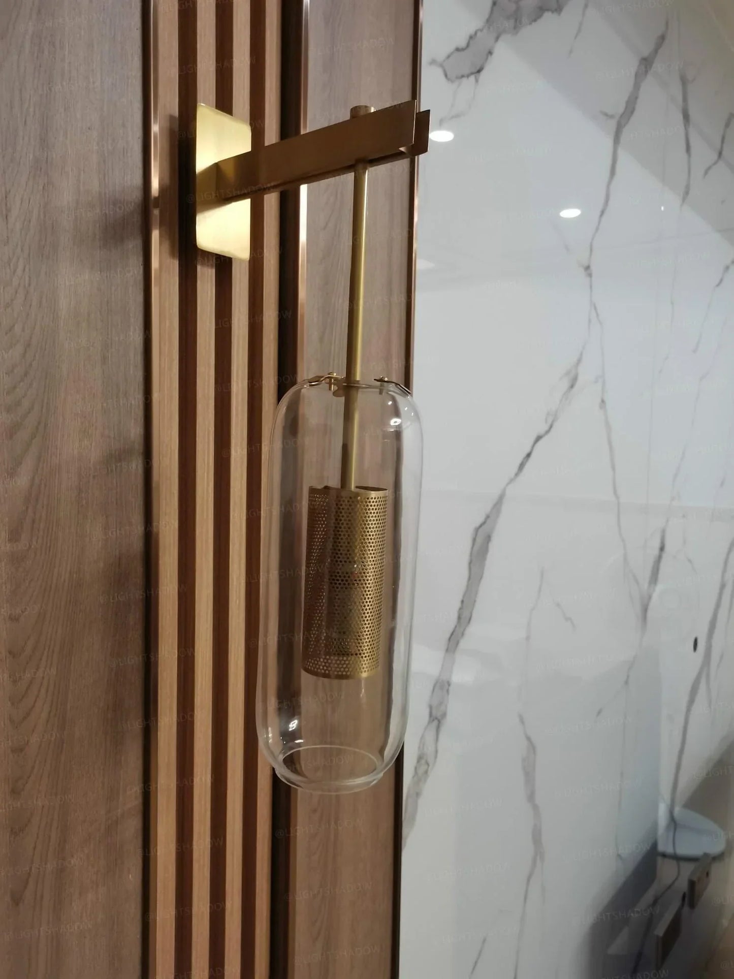 Neith Glass Wall Lamp Bowlift
