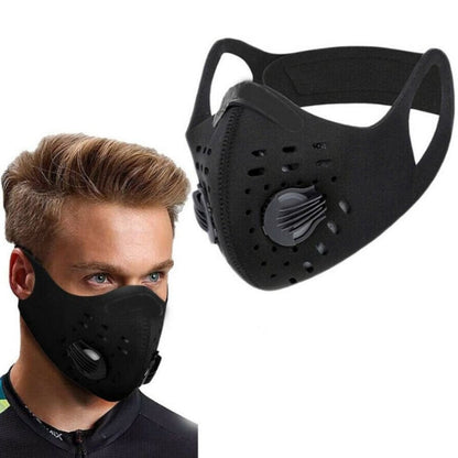 Neoprene respirator mask with five-layer filtration – adjustable size