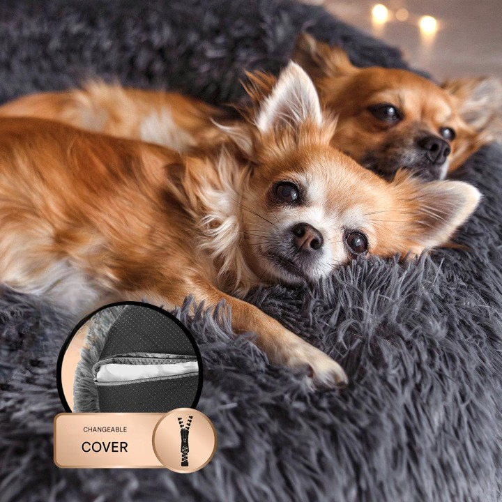 Skanto | FluffyNest Comfort Dog Bed – Orthopedic Plush Sleeping Pad for Dogs