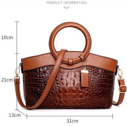 Skanto | Leather Crocodile Bag – with handmade details