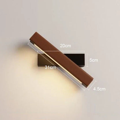 LED Wooden Wall Light – Modern Wall Lamp for Bedroom | Brehn