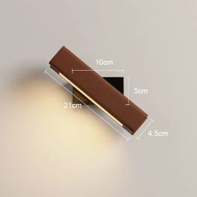 LED Wooden Wall Light – Modern Wall Lamp for Bedroom | Brehn