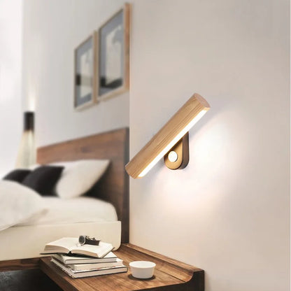 LED Wooden Wall Light – Modern Wall Lamp for Bedroom | Brehn
