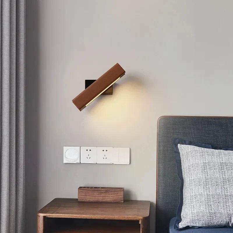 LED Wooden Wall Light – Modern Wall Lamp for Bedroom | Karnz