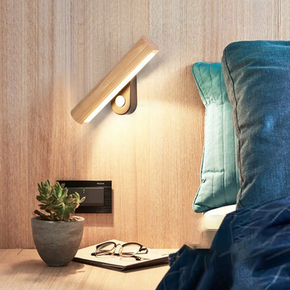 LED Wooden Wall Light – Modern Wall Lamp for Bedroom | Brehn