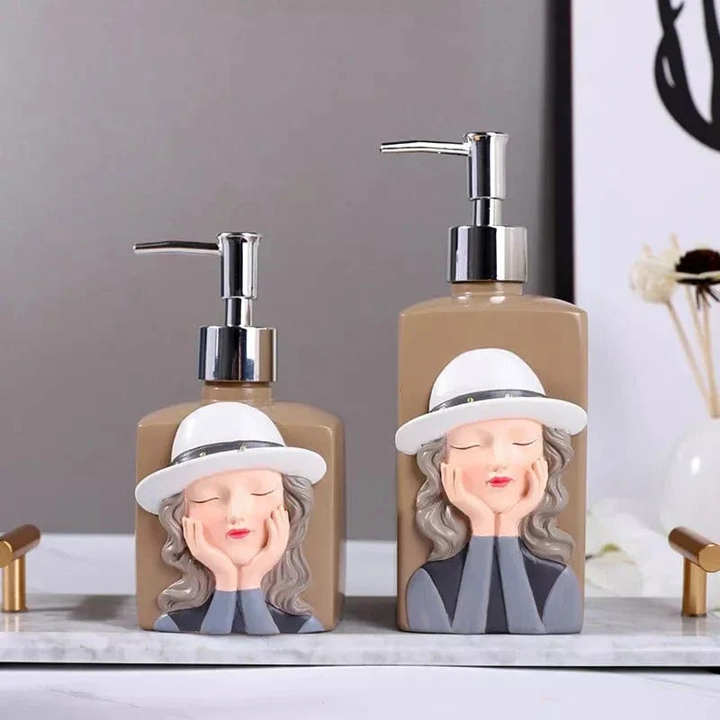 Nordic Girl Soap Dispenser Bowlift