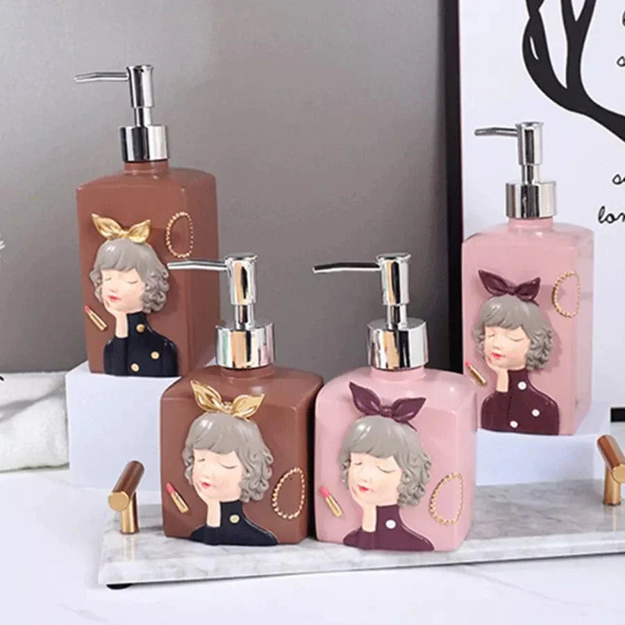 Nordic Girl Soap Dispenser Bowlift