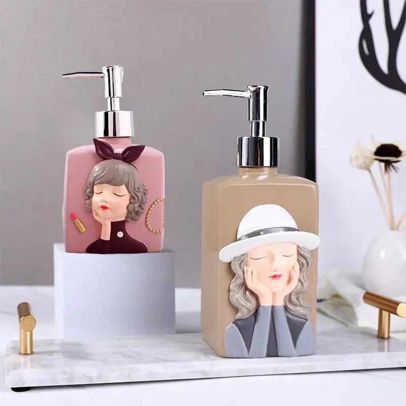 Nordic Girl Soap Dispenser Bowlift