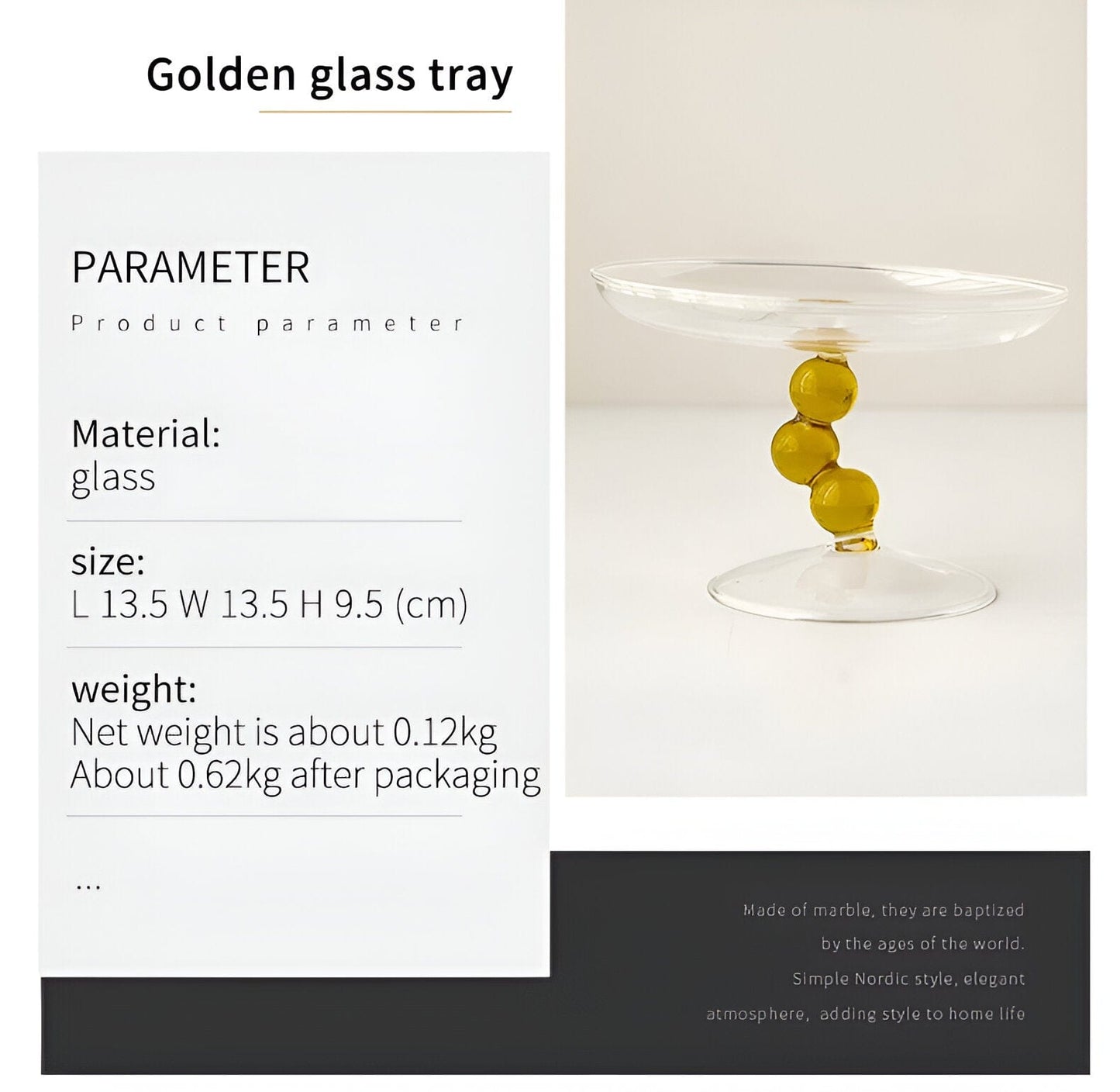 Skanto Home Decor Glassplate