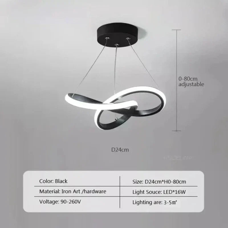 BowLift | LumiWave LED Ceiling Light | Energy-efficient Designer Lamp for Living Room, Bedroom & Kitchen | Modern LED Lighting