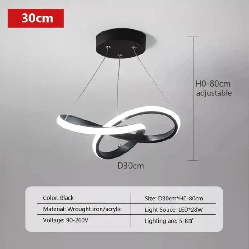 BowLift | LumiWave LED Ceiling Light | Energy-efficient Designer Lamp for Living Room, Bedroom & Kitchen | Modern LED Lighting