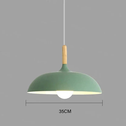 Modern Scandinavian LED Pendant Light – Oak Pendant Light for Living Room, Kitchen and Dining Room | Karnz
