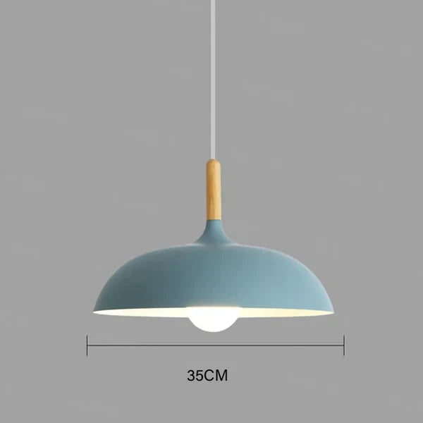 Modern Scandinavian LED Pendant Light – Oak Pendant Light for Living Room, Kitchen and Dining Room | Karnz