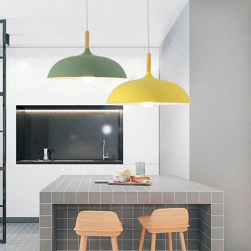 Skanto | Scandinavian Oak LED Ceiling Lamp