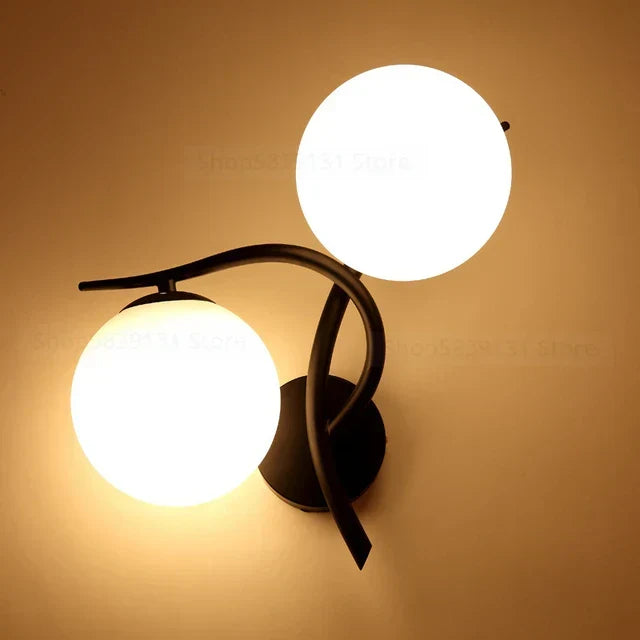 Modern Scandinavian Iron Wall Lamp – Minimalist LED Wall Light for Living Room & Bedroom | Karnz