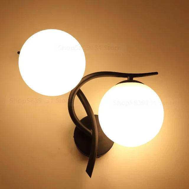 Modern Scandinavian Iron Wall Lamp – Minimalist LED Wall Light for Living Room & Bedroom | Karnz