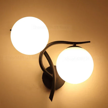 Modern Scandinavian Iron Wall Lamp – Minimalist LED Wall Light for Living Room & Bedroom | Karnz