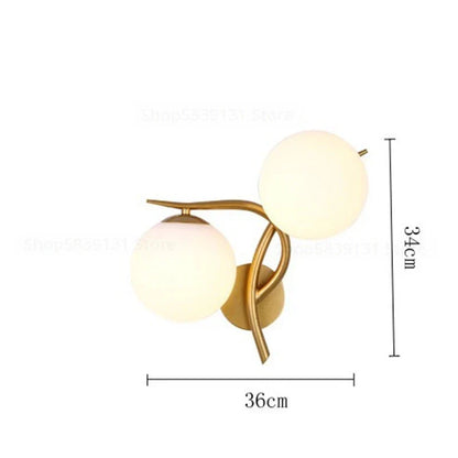 Modern Scandinavian Iron Wall Lamp – Minimalist LED Wall Light for Living Room & Bedroom | Karnz
