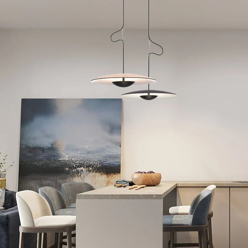 Modern LED Pendant Lamp – Scandinavian Design Made of Wood and Metal | Skanto