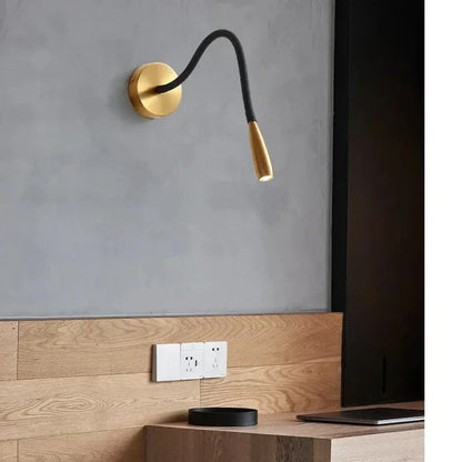 Modern Wall Lamp with Flexible Arm for Indoor Use – Adjustable LED Wall Lamp for Living Room and Bedroom | Skanto
