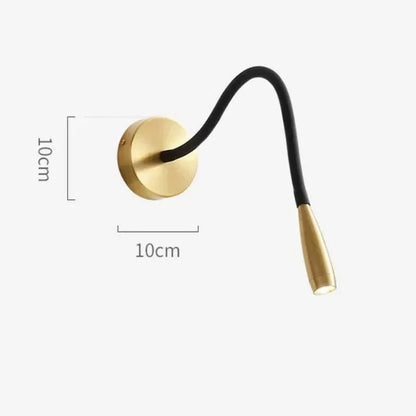 Modern Wall Lamp with Flexible Arm for Indoor Use – Adjustable LED Wall Lamp for Living Room and Bedroom | Skanto
