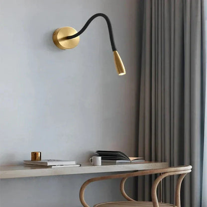 Modern Wall Lamp with Flexible Arm for Indoor Use – Adjustable LED Wall Lamp for Living Room and Bedroom | Skanto