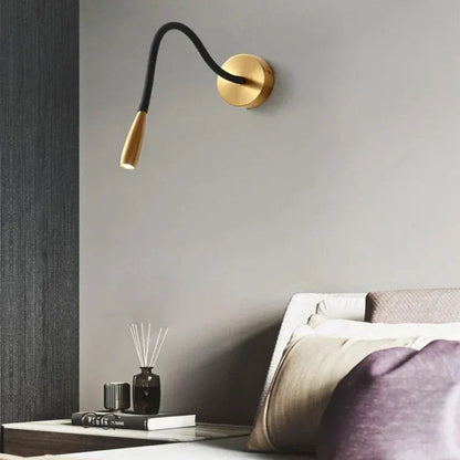 Modern Wall Lamp with Flexible Arm for Indoor Use – Adjustable LED Wall Lamp for Living Room and Bedroom | Skanto
