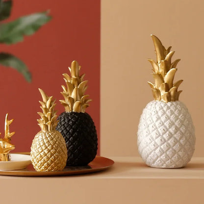 Golden Pineapple Decoration, Exclusive Home Accent for Modern Interior Design | Bowlift