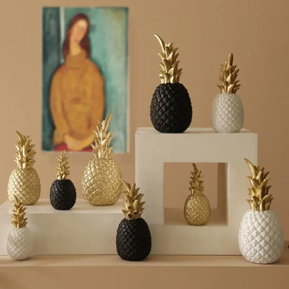 Golden Pineapple Decoration, Exclusive Home Accent for Modern Interior Design | Bowlift