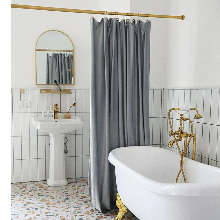 Nordic Velvet Shower Curtain Bowlift