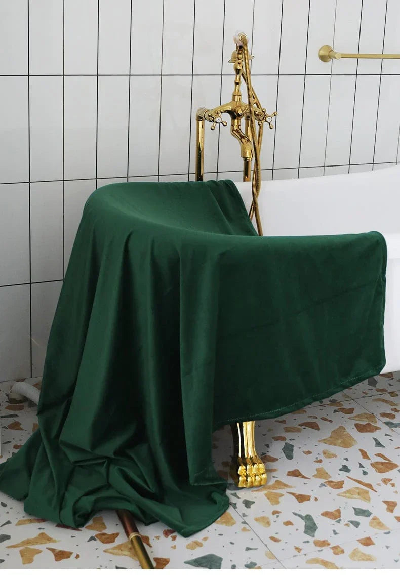 Nordic Velvet Shower Curtain Bowlift