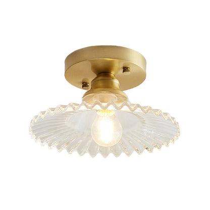 Modern Glass Semi-Flush Ceiling Light Kalsten