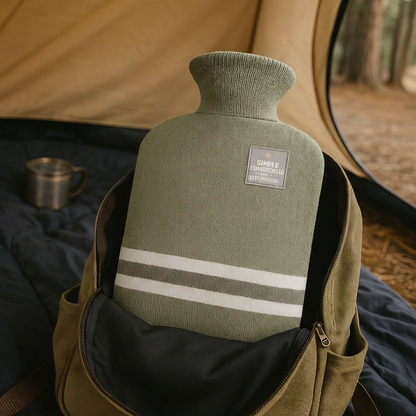 Hot water bottle 2L with knitted cover | Bowlift