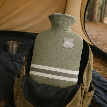 Hot water bottle 2L with knitted cover | Bowlift
