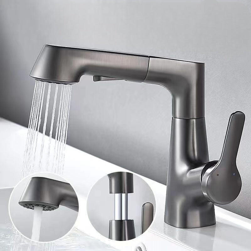 Skanto | Vanity Faucet with Swivel, Pull-out Hand Shower