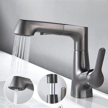 Skanto | Vanity Faucet with Swivel, Pull-out Hand Shower