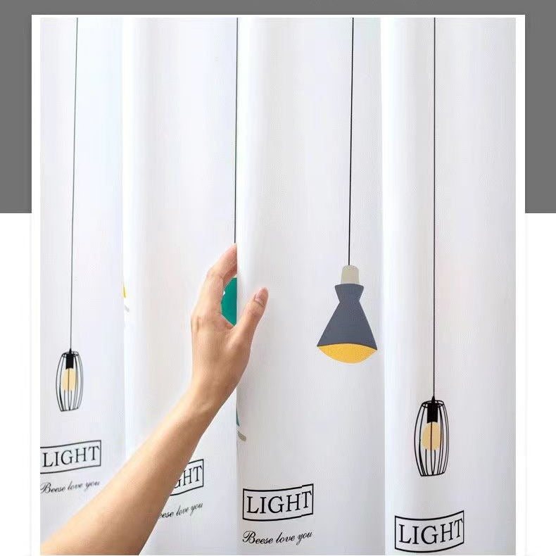 Light-Inspired Shower Curtain
