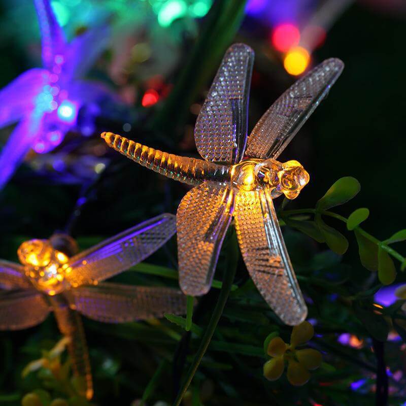 BowLift | Outdoor Solar Dragonfly Waterproof LED Lights Festival Party Decoration String Lights