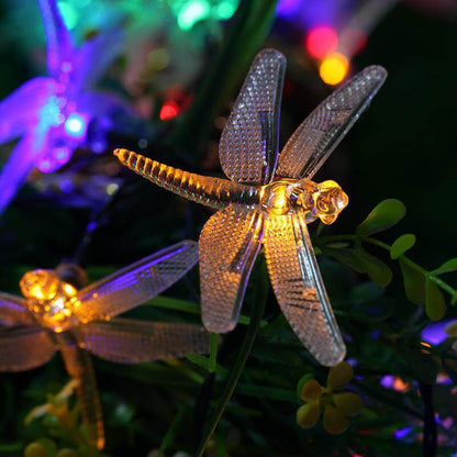 BowLift | Outdoor Solar Dragonfly Waterproof LED Lights Festival Party Decoration String Lights